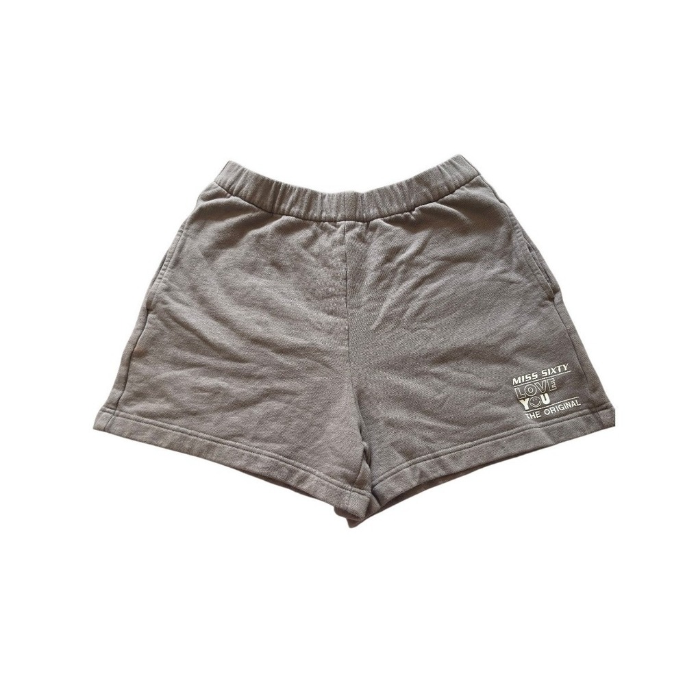 Miss Sixty × Smiley Gray Resort Casual Cozy Fun Shorts sz S